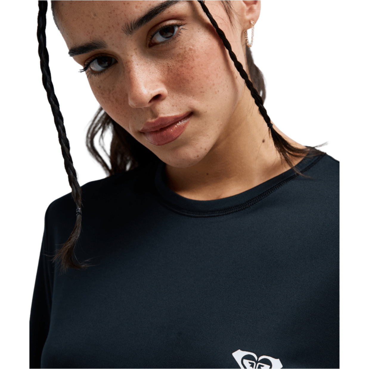 2026 Roxy Womens Happy Waves Short Sleeve Rash Vest ERJWR03913 - Anthracite